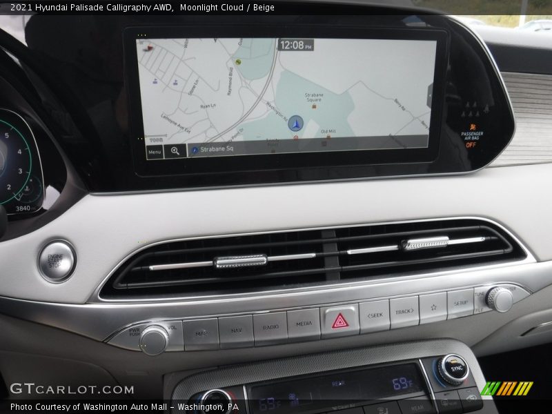 Navigation of 2021 Palisade Calligraphy AWD