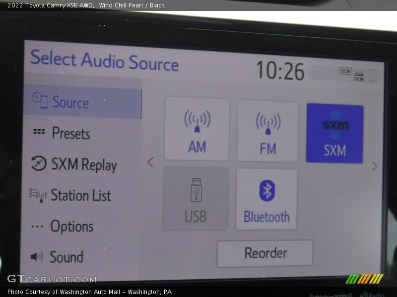 Wind Chill Pearl / Black 2022 Toyota Camry XSE AWD