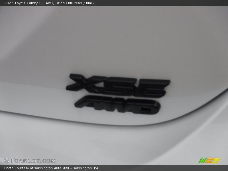 Wind Chill Pearl / Black 2022 Toyota Camry XSE AWD
