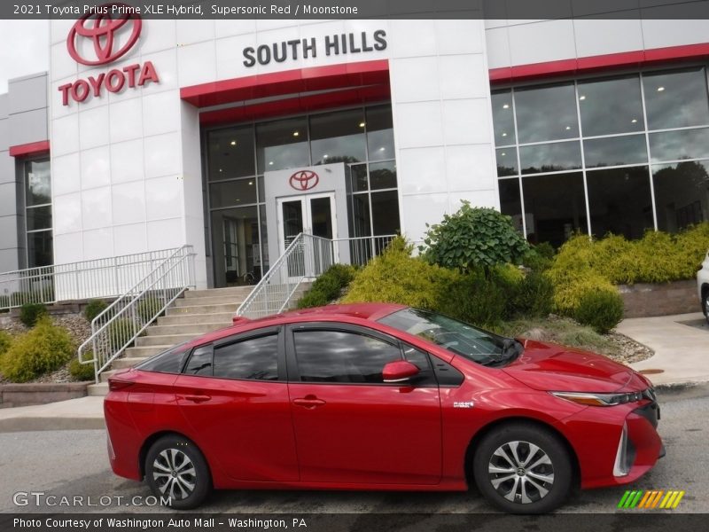 Supersonic Red / Moonstone 2021 Toyota Prius Prime XLE Hybrid
