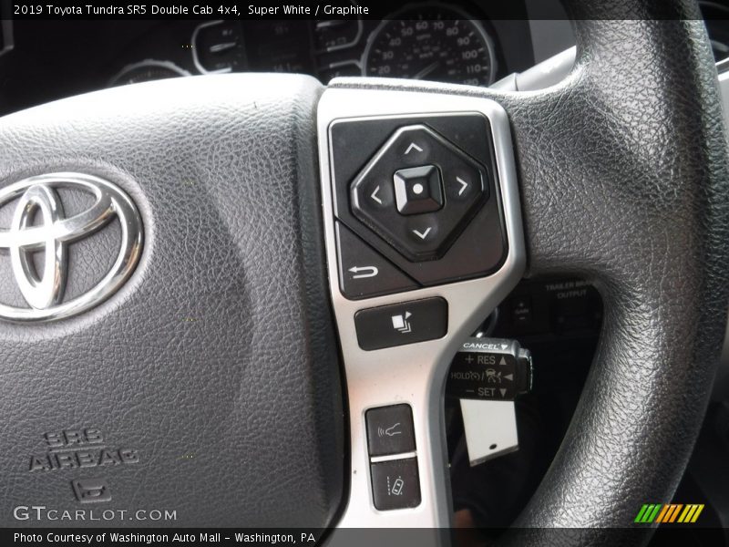 Super White / Graphite 2019 Toyota Tundra SR5 Double Cab 4x4