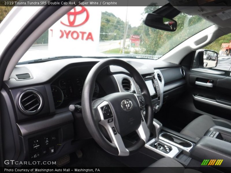 Super White / Graphite 2019 Toyota Tundra SR5 Double Cab 4x4