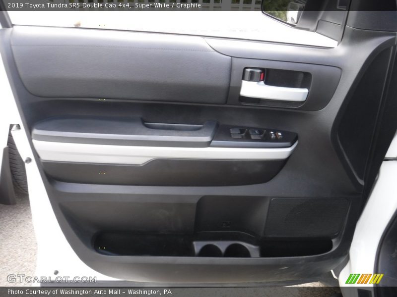 Super White / Graphite 2019 Toyota Tundra SR5 Double Cab 4x4