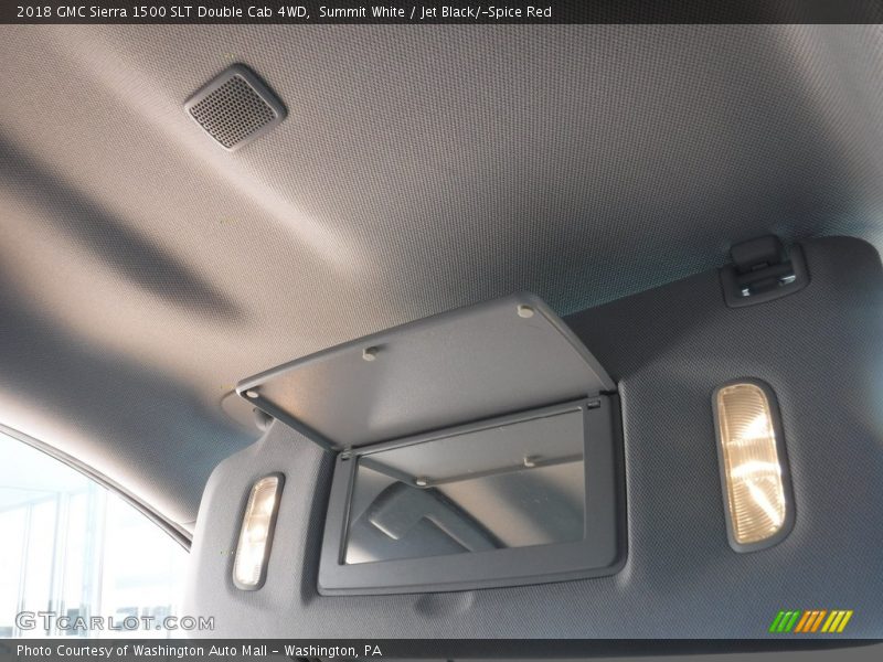Summit White / Jet Black/­Spice Red 2018 GMC Sierra 1500 SLT Double Cab 4WD