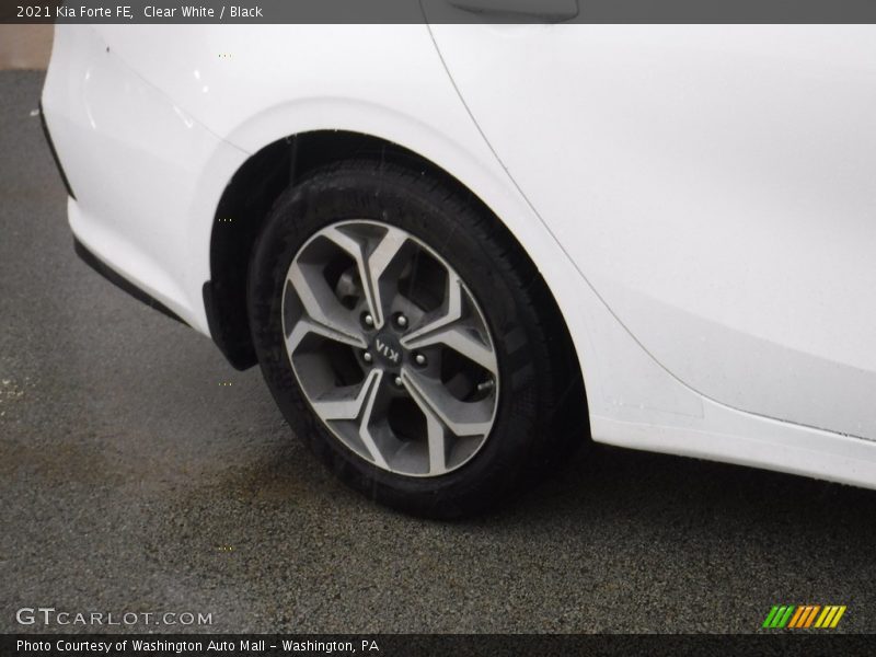 Clear White / Black 2021 Kia Forte FE