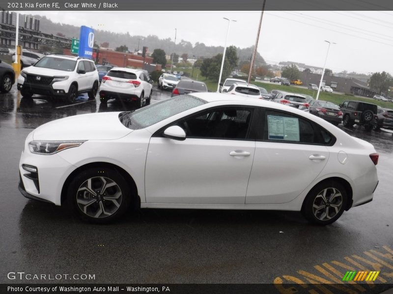 Clear White / Black 2021 Kia Forte FE