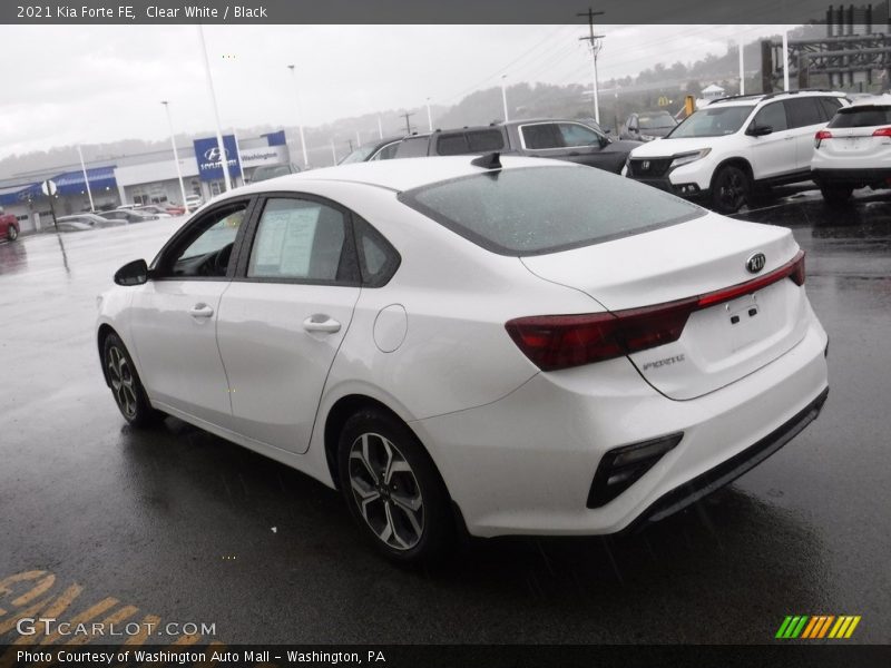 Clear White / Black 2021 Kia Forte FE