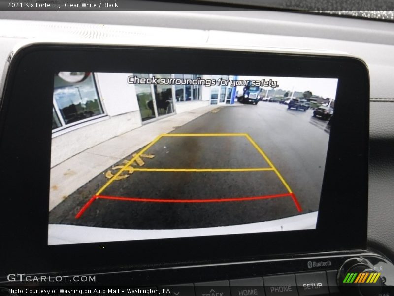 Clear White / Black 2021 Kia Forte FE