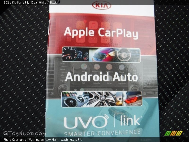Clear White / Black 2021 Kia Forte FE