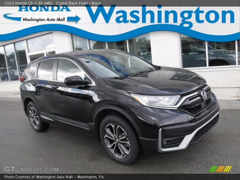 Crystal Black Pearl / Black 2020 Honda CR-V EX AWD