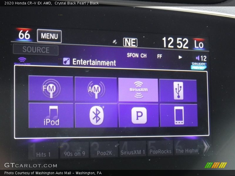 Crystal Black Pearl / Black 2020 Honda CR-V EX AWD