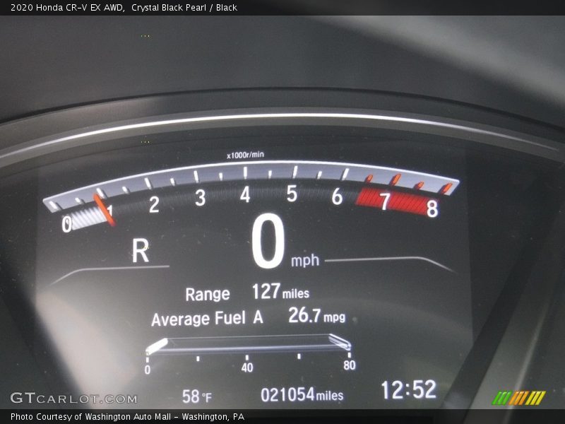 Crystal Black Pearl / Black 2020 Honda CR-V EX AWD