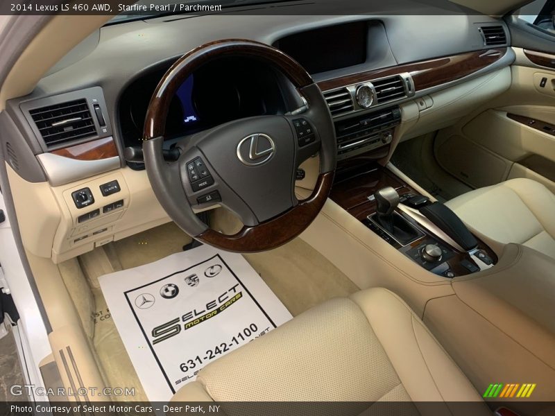 Starfire Pearl / Parchment 2014 Lexus LS 460 AWD