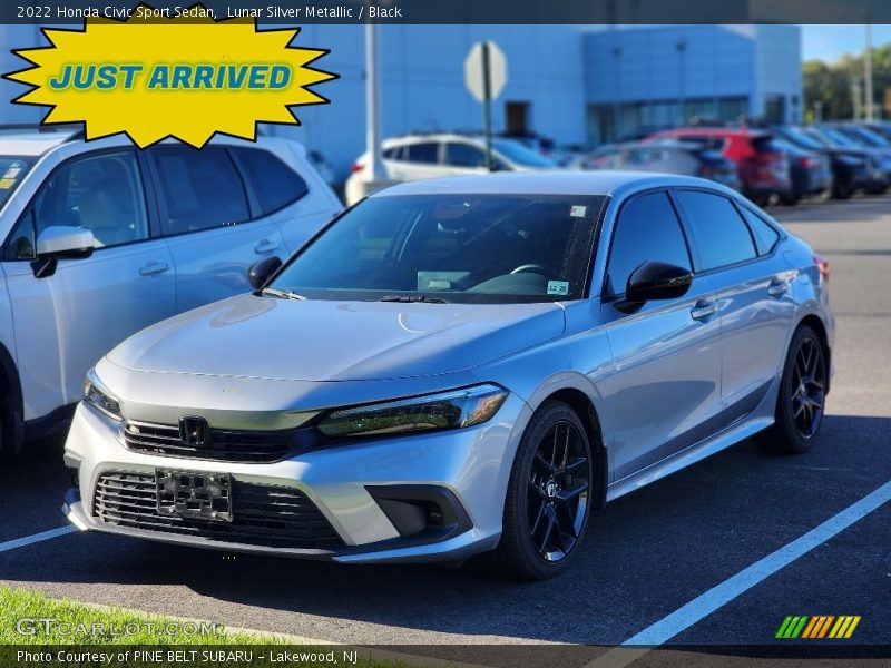 Lunar Silver Metallic / Black 2022 Honda Civic Sport Sedan