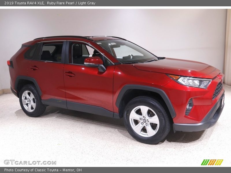 Ruby Flare Pearl / Light Gray 2019 Toyota RAV4 XLE