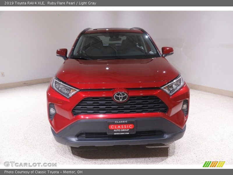 Ruby Flare Pearl / Light Gray 2019 Toyota RAV4 XLE