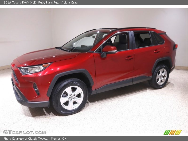 Ruby Flare Pearl / Light Gray 2019 Toyota RAV4 XLE