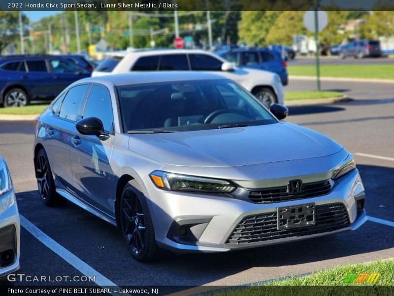Lunar Silver Metallic / Black 2022 Honda Civic Sport Sedan