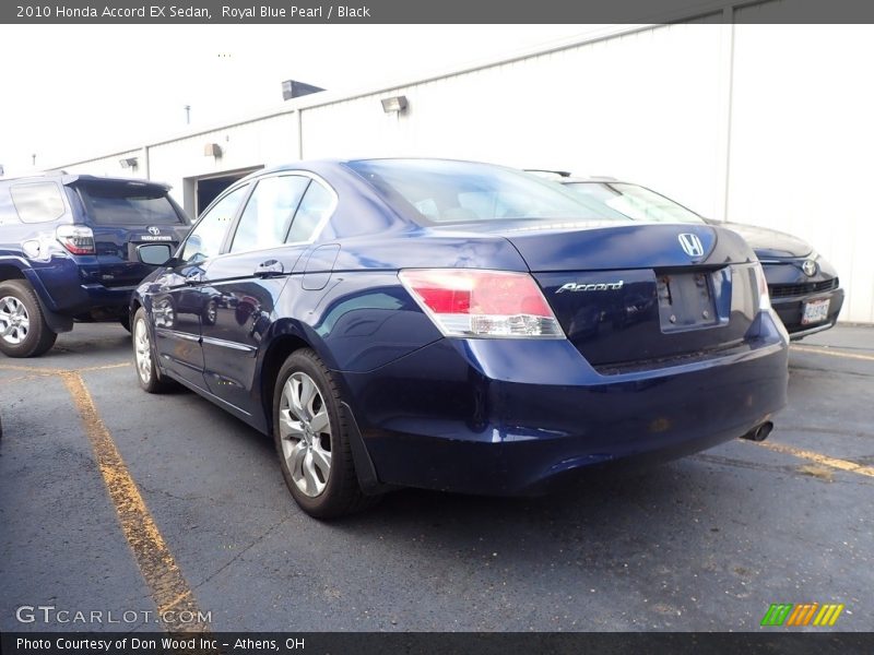 Royal Blue Pearl / Black 2010 Honda Accord EX Sedan