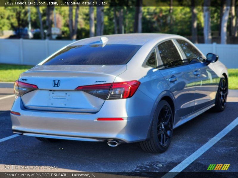 Lunar Silver Metallic / Black 2022 Honda Civic Sport Sedan