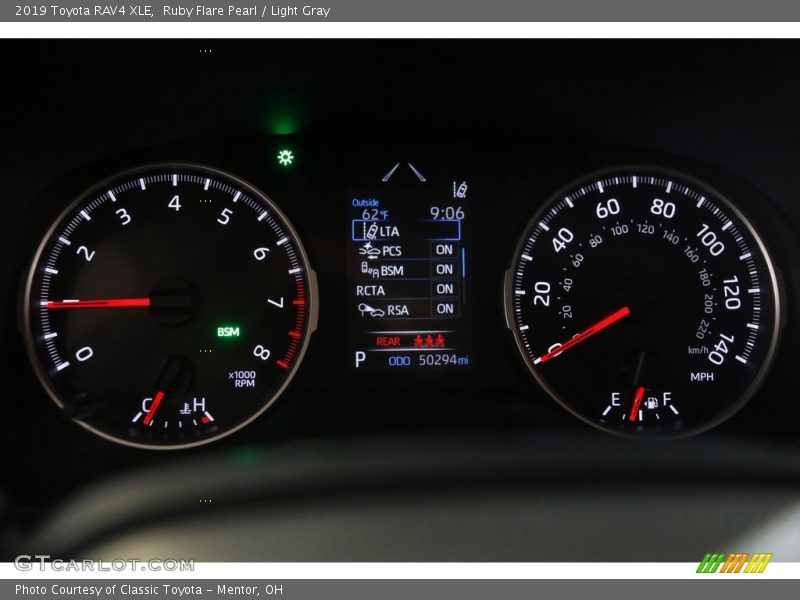 Ruby Flare Pearl / Light Gray 2019 Toyota RAV4 XLE