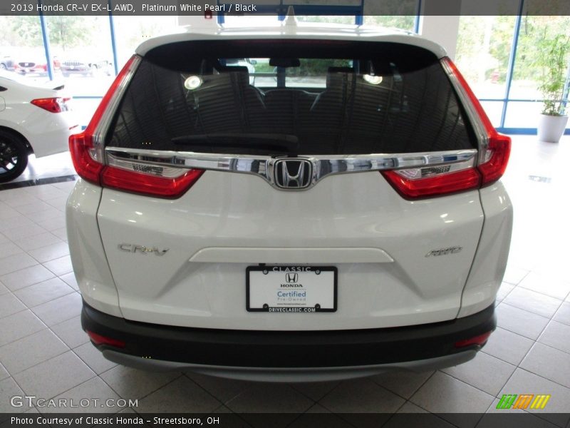 Platinum White Pearl / Black 2019 Honda CR-V EX-L AWD