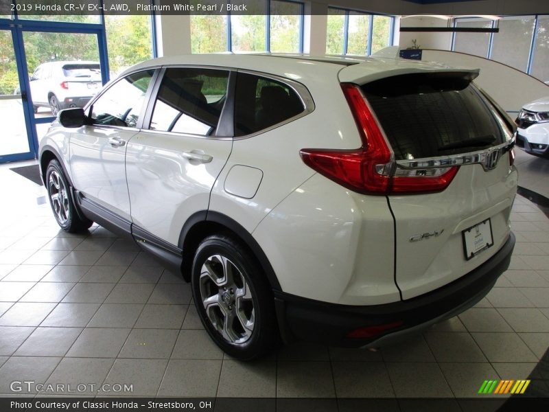 Platinum White Pearl / Black 2019 Honda CR-V EX-L AWD
