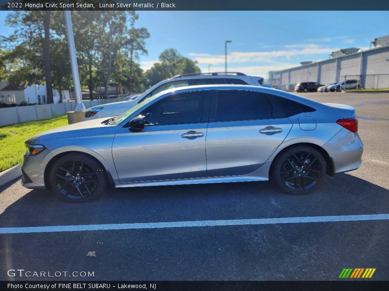 Lunar Silver Metallic / Black 2022 Honda Civic Sport Sedan