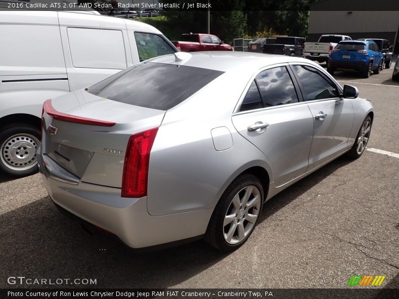 Radiant Silver Metallic / Jet Black 2016 Cadillac ATS 2.0T AWD Sedan