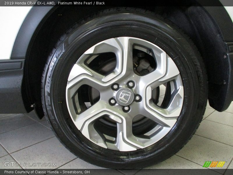 Platinum White Pearl / Black 2019 Honda CR-V EX-L AWD