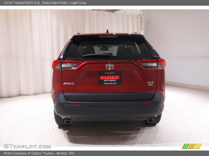 Ruby Flare Pearl / Light Gray 2019 Toyota RAV4 XLE