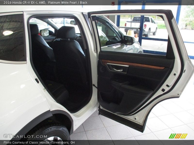 Platinum White Pearl / Black 2019 Honda CR-V EX-L AWD