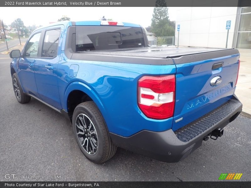 Velocity Blue / Desert Brown 2022 Ford Maverick Lariat Hybrid