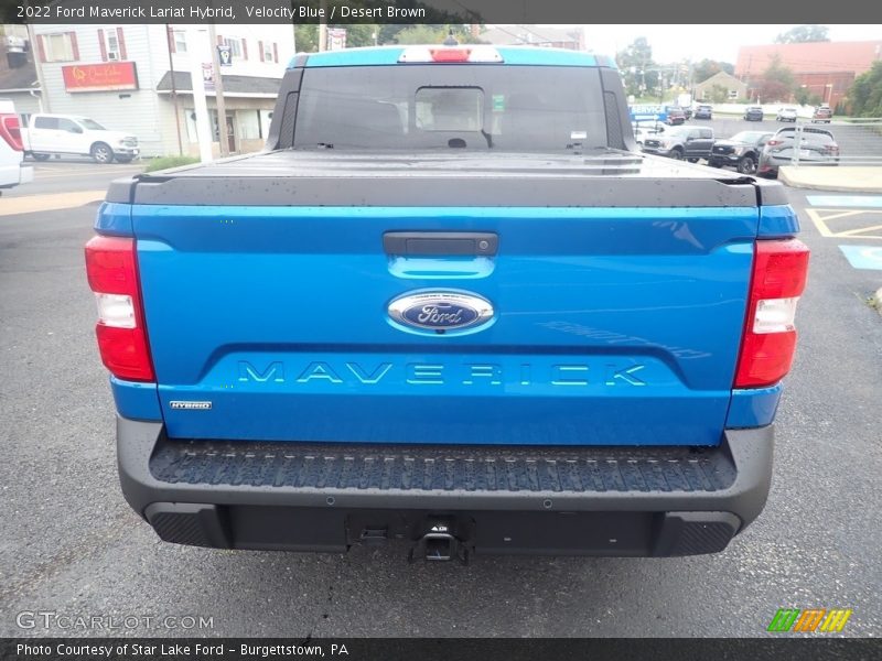 Velocity Blue / Desert Brown 2022 Ford Maverick Lariat Hybrid