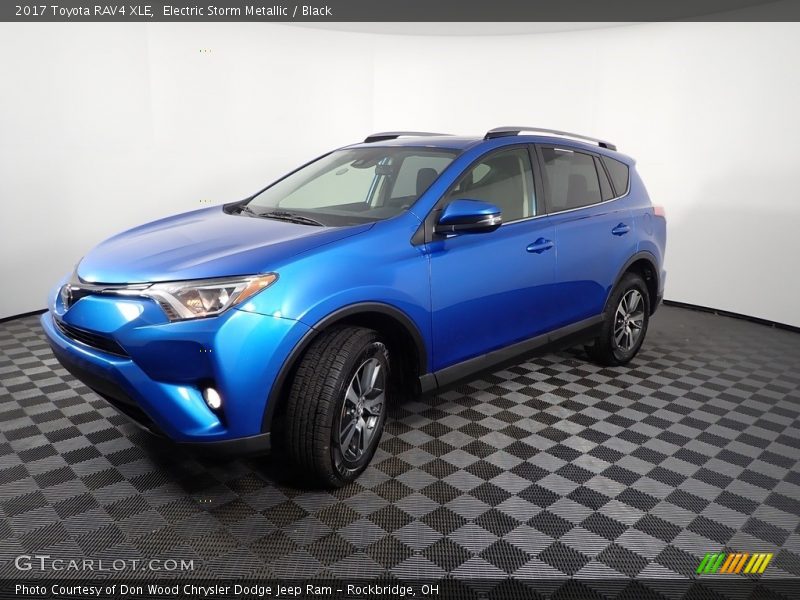 Electric Storm Metallic / Black 2017 Toyota RAV4 XLE