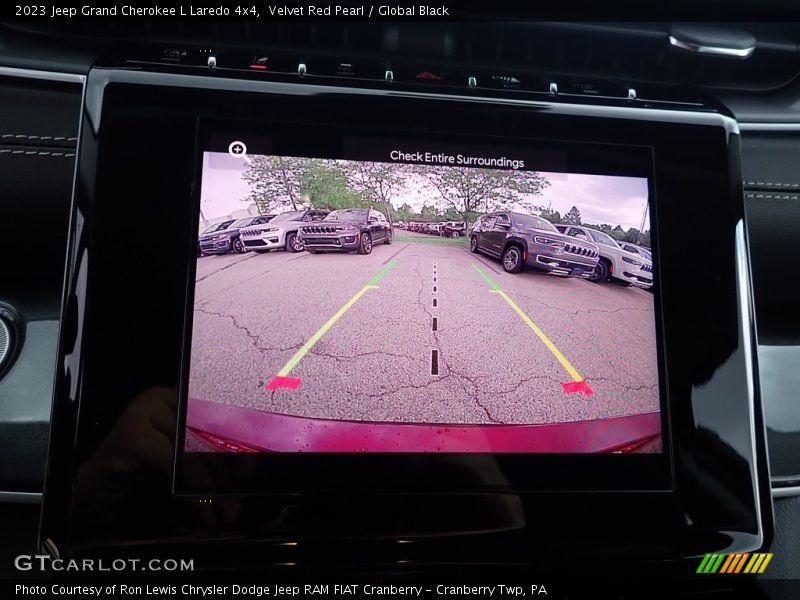 Velvet Red Pearl / Global Black 2023 Jeep Grand Cherokee L Laredo 4x4