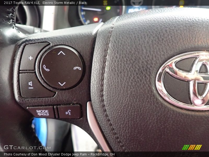 Electric Storm Metallic / Black 2017 Toyota RAV4 XLE