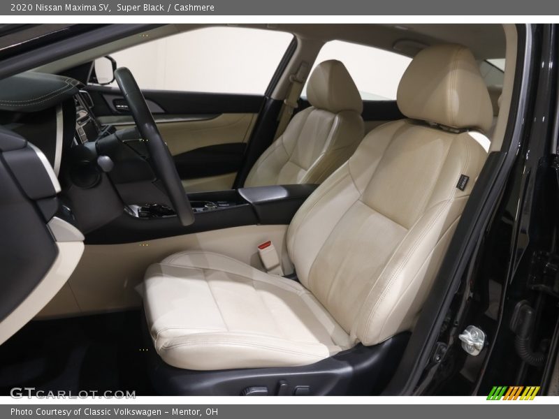 Front Seat of 2020 Maxima SV