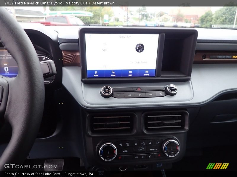 Controls of 2022 Maverick Lariat Hybrid