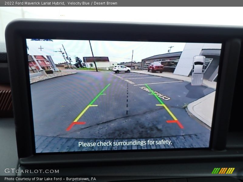Velocity Blue / Desert Brown 2022 Ford Maverick Lariat Hybrid