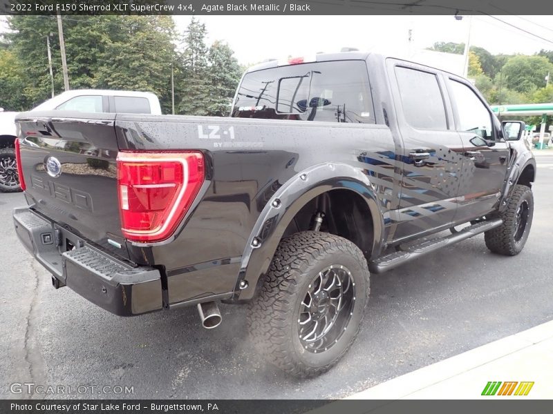 Agate Black Metallic / Black 2022 Ford F150 Sherrod XLT SuperCrew 4x4
