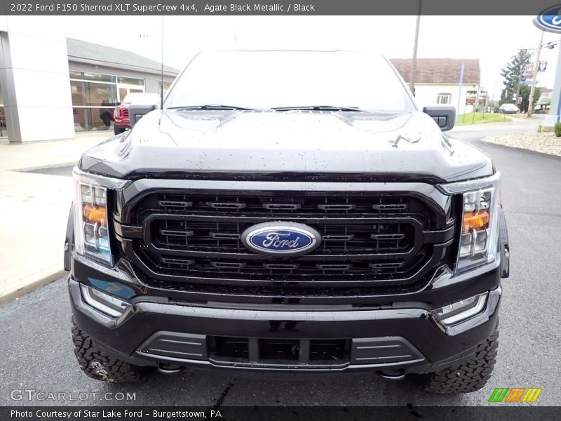 Agate Black Metallic / Black 2022 Ford F150 Sherrod XLT SuperCrew 4x4