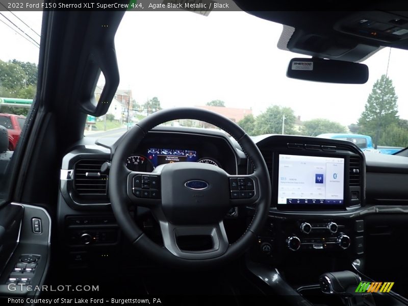 Agate Black Metallic / Black 2022 Ford F150 Sherrod XLT SuperCrew 4x4