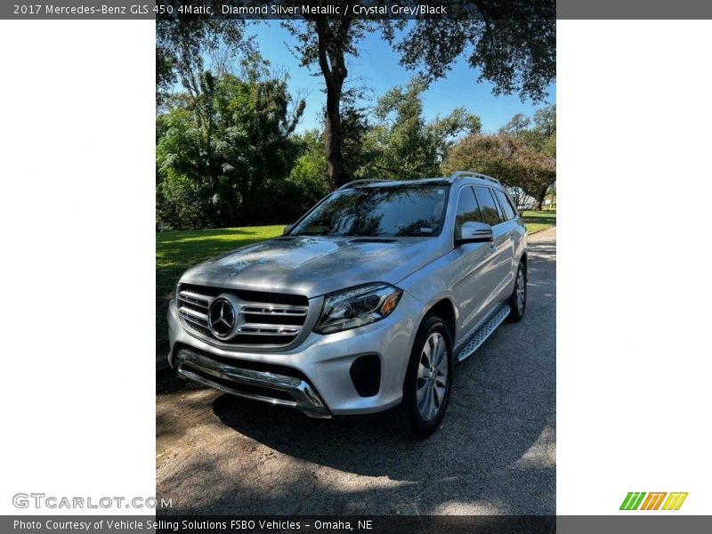 Diamond Silver Metallic / Crystal Grey/Black 2017 Mercedes-Benz GLS 450 4Matic