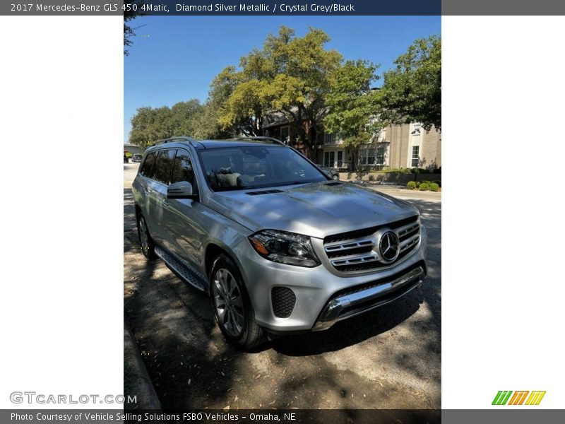 Diamond Silver Metallic / Crystal Grey/Black 2017 Mercedes-Benz GLS 450 4Matic