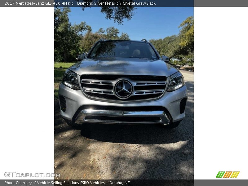 Diamond Silver Metallic / Crystal Grey/Black 2017 Mercedes-Benz GLS 450 4Matic