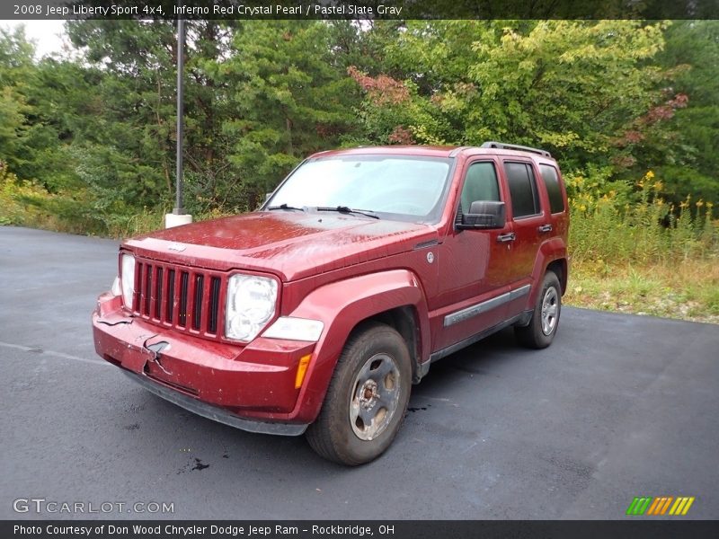 Inferno Red Crystal Pearl / Pastel Slate Gray 2008 Jeep Liberty Sport 4x4