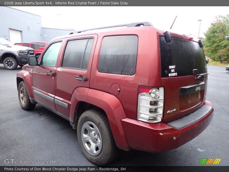 Inferno Red Crystal Pearl / Pastel Slate Gray 2008 Jeep Liberty Sport 4x4