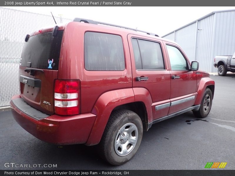 Inferno Red Crystal Pearl / Pastel Slate Gray 2008 Jeep Liberty Sport 4x4