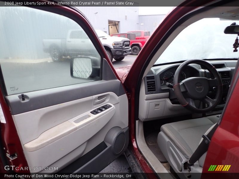 Inferno Red Crystal Pearl / Pastel Slate Gray 2008 Jeep Liberty Sport 4x4